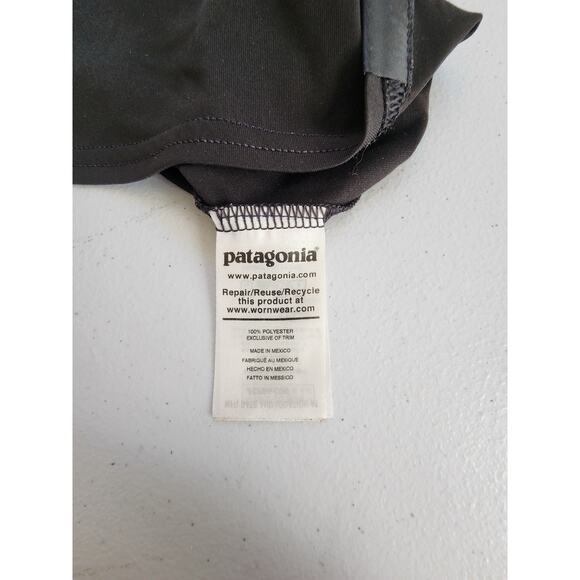 Patagonia Shirt Womens Medium Black Capilene Performance Hiking Base layer - Picture 5 of 11